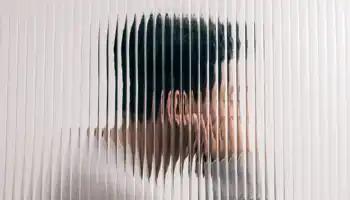 Man Behind A Glass